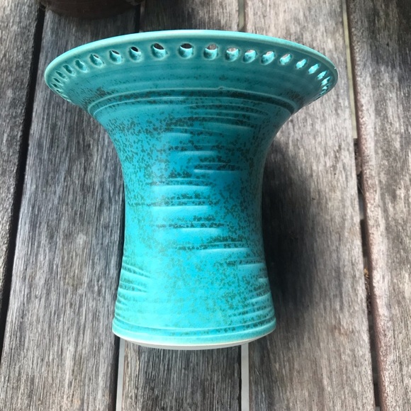 Turquoise Handmade Pottery Vase - Picture 3 of 5